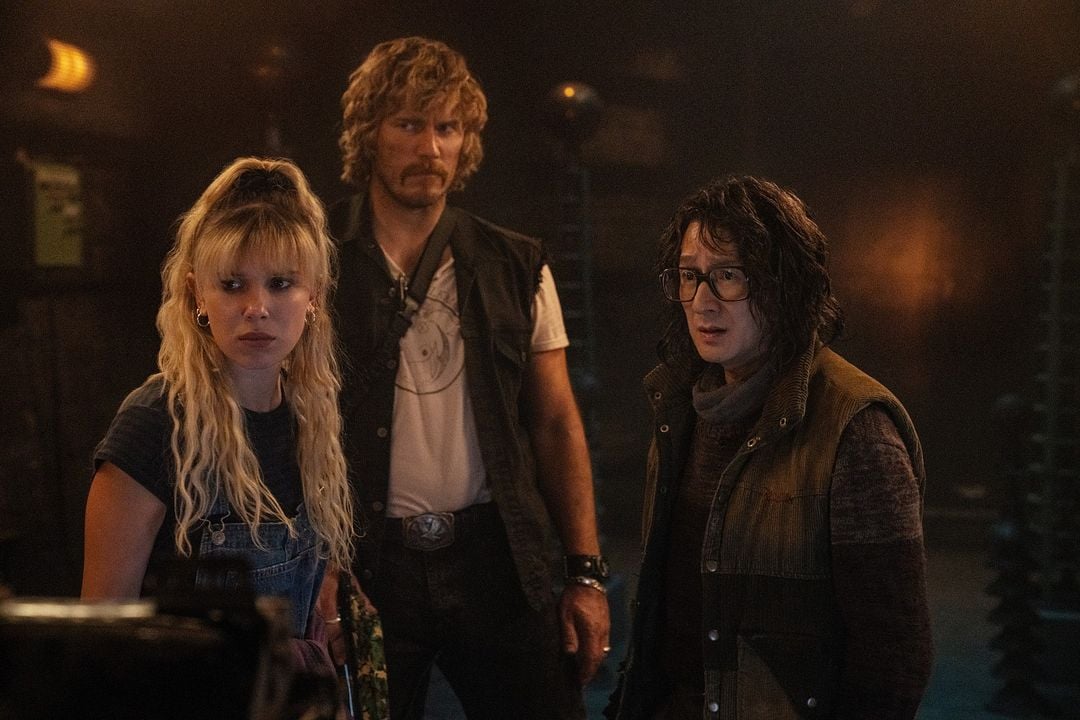 The Electric State : Photo Millie Bobby Brown, Ke Huy Quan, Chris Pratt